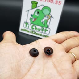[Cao 4mm] 1 CẶP Nút Tai Bluetooth TWS Núm Cao Su Thân Ngắn Thấp Lùn Lõi Ống 3mm-4mm Baseus WM02 Đậy Nắp Hộp Không Cấn 6