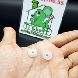 [Cao 4mm] 1 CẶP Nút Tai Bluetooth TWS Núm Cao Su Thân Ngắn Thấp Lùn Lõi Ống 3mm-4mm Baseus WM02 Đậy Nắp Hộp Không Cấn 7