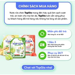 Nước rửa chén TOPGIA thiên nhiên 2L, an toàn và hiệu quả cho gia đình bạn, bảo vệ sức khỏe. 9