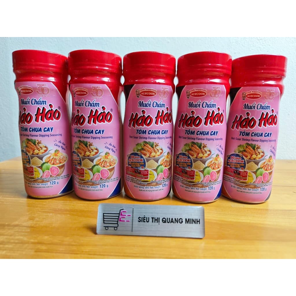 Lọ Muối chấm Hảo Hảo Tôm Chua Cay 120g