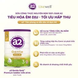 [CHÍNH HÃNG] Sữa công thức A2 Gentle Gold đạm quý A2 nguyên kem hỗ trợ tiêu hoá và tăng cân cho bé 3