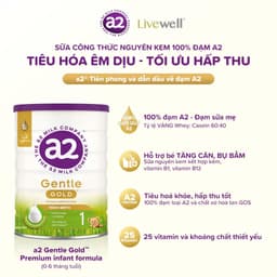 [CHÍNH HÃNG] Sữa công thức A2 Gentle Gold đạm quý A2 nguyên kem hỗ trợ tiêu hoá và tăng cân cho bé 5