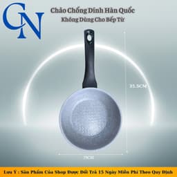 ( Không Từ ) Chảo Chống Dính Hàn Quốc 5 Lớp 18cm-Chảo Chống Dính Cao Cấp Không Dùng Cho Bếp Từ 2