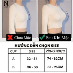 Áo Dán Nâng Ngực Đệm Dày 6cm Giúp Tạo Khe Cho Vòng 1 Căng Tròn Lê Ngọc 322 6