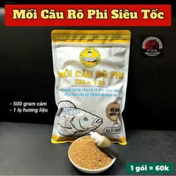 [BĐSH] Mồi Câu Rô Phi Siêu Tốc 500g – Mồi Rô Phi Tự Nhiên, Siêu Nhạy – Kèm Hương Liệu 3