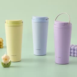Ly Giữ Nhiệt LocknLock Bucket One Touch LHC3345 550ml, Hàng Chính Hãng, Quai Xách Tiện Lợi - JoyMall 2