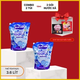 Combo 2 Nước Giặt Xả Blue Lake Đậm Đặc 3600ml Chính Hãng - Hương Nước Hoa Thơm Lâu 2