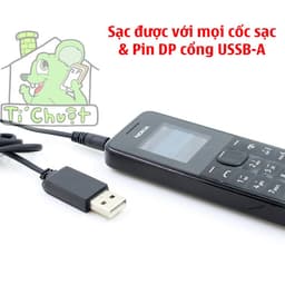 Cáp Nokia USB chân kim CA-100C cho máy Nokia 1202/1280/105/106/107... dùng với Pin sạc dự phòng 9