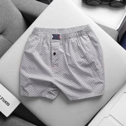 Quần đùi nam cotton sợi tre  , Quần mặc nhà mặc ngủ big size 100kg - 3bros Quần Ngủ ( 112 113 ) 7
