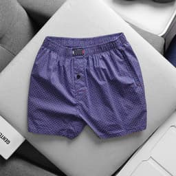 Quần đùi nam cotton sợi tre  , Quần mặc nhà mặc ngủ big size 100kg - 3bros Quần Ngủ ( 112 113 ) 6