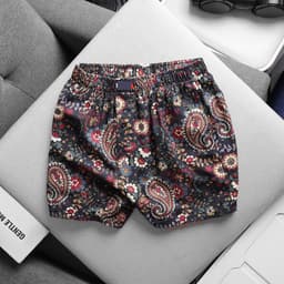 Quần đùi nam cotton sợi tre  , Quần mặc nhà mặc ngủ big size 100kg - 3bros Quần Ngủ ( 112 113 ) 4