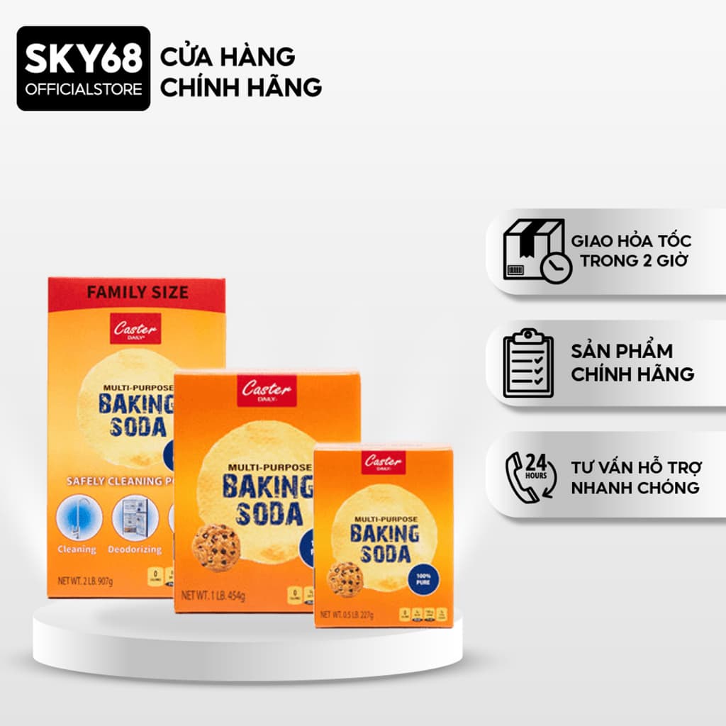 Bột Baking Soda thương hiệu Caster Daily (227g/340g/454g/907g) - Nhập Khẩu Đức