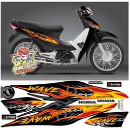 Tem WAVE 110 tem rời mẫu zin  2017-2024 mới tem 3 lớp decal cao cấp 2