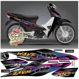 Tem WAVE 110 tem rời mẫu zin  2017-2024 mới tem 3 lớp decal cao cấp 1
