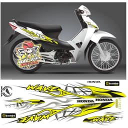 Tem WAVE 110 tem rời mẫu zin  mới tem 3 lớp decal cao cấp 3