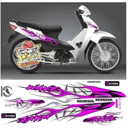 Tem WAVE 110 tem rời mẫu zin  mới tem 3 lớp decal cao cấp 2