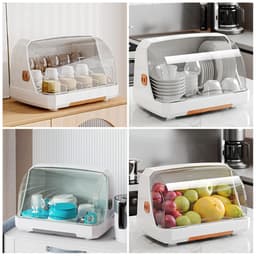 Hộp Đựng Đa Năng Có Nắp Đậy Trong Suốt, Khay Úp Cốc Ly Chén bát, Úp Bình Sữa, Chống Bụi Bẩn Côn Trùng An Toàn Sức Khỏe 8