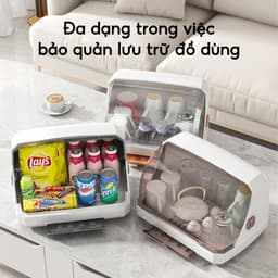 Hộp Đựng Đa Năng Có Nắp Đậy Trong Suốt, Khay Úp Cốc Ly Chén bát, Úp Bình Sữa, Chống Bụi Bẩn Côn Trùng An Toàn Sức Khỏe 5
