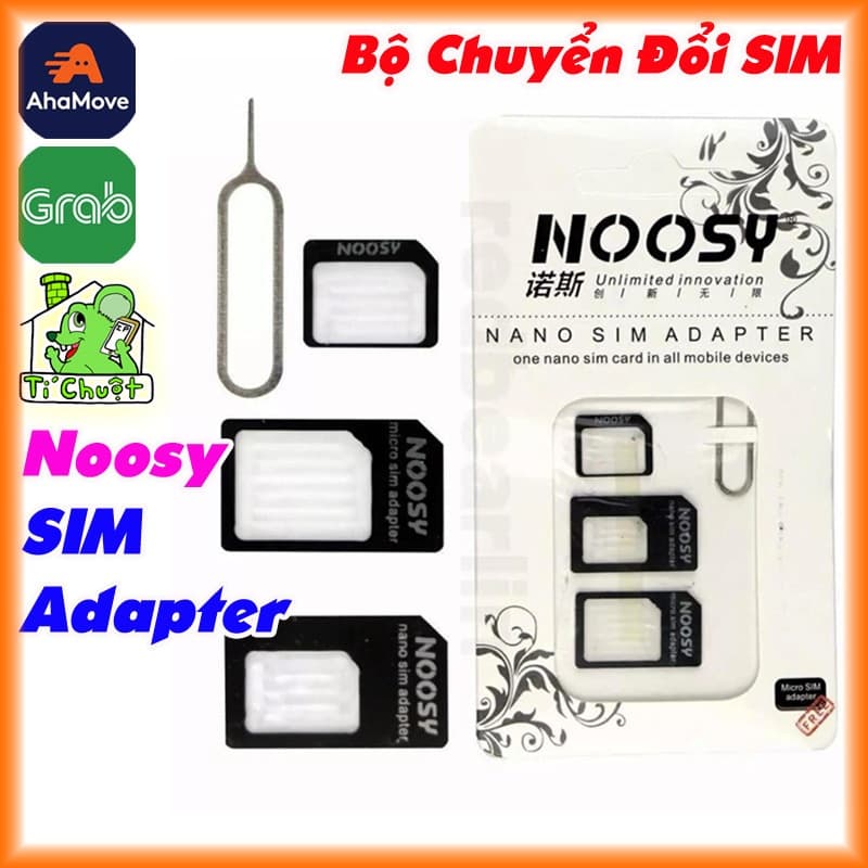 Noosy SIM Adapter - Bộ Chuyển Đổi Biến MicroSIM & NanoSIM Thành SIM Nguyên Bản Dễ Dàng