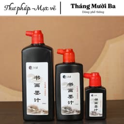 Mực tàu Vệ Trang, mực đỏ chu sa Thập tam nguyệt, và mực nhũ vàng cho thư pháp và tranh thuỷ mặc. 8