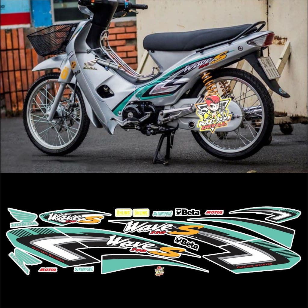 Tem WAVE  tem rời mẫu zin tem 3 lớp decal cao cấp