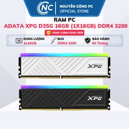 RAM Adata XPG Spectrix D35G RGB 16Gb  3200Mhz DDR4 - BH 60 Tháng 1