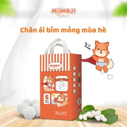 Combo 4 Tã Bỉm Dán/Quần Momoji Air Dry Êm Mềm, Siêu Khô Thoáng, An Toàn Cho Bé NB/S/M/L/XL/XXL/XXXL 2