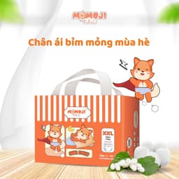 Combo 14 Tã Bỉm Dán/Quần Momoji Air Dry+ Êm Mềm Mịn, Siêu Mỏng, Siêu Khô Thoáng, An Toàn Cho Bé NB/S/M/L/XL/XXL/XXXL 2