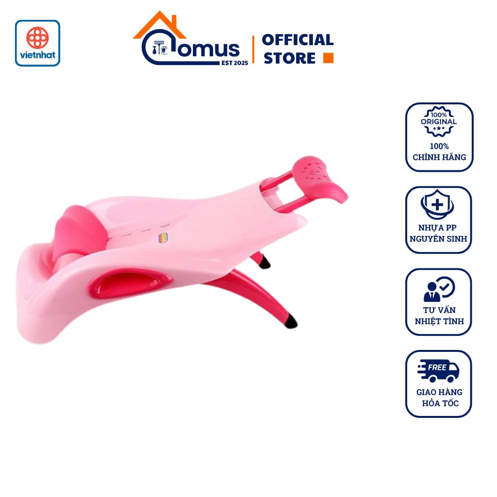 Ghế Gội Đầu Cho Bé Việt Nhật 1906/8/9 Có Tay Vịn, Đệm Lót Chống Mỏi Cổ - DOMUS