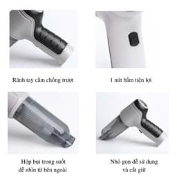 Máy Hút Bụi Mini Không Dây Lực Hút Làm Sạch Bàn Phím, Ô Tô,Nhỏ Gọn Pin Sạc Tiện Lợi 8