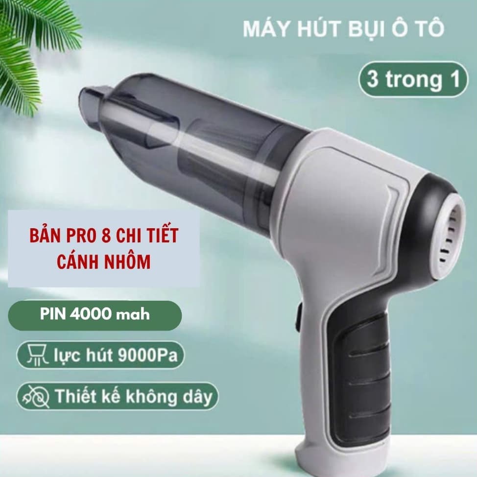 Máy Hút Bụi Mini Không Dây Lực Hút Làm Sạch Bàn Phím, Ô Tô,Nhỏ Gọn Pin Sạc Tiện Lợi
