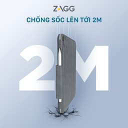 Ốp lưng máy tính bảng kèm bàn phím ZAGG Keyboard Pro Keys cho Air gen 4/gen 5 chống sốc - Chính hãng 3