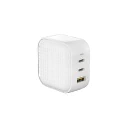 Củ sạc nhanh nhiều cổng Hyperjuice GaN 66W Type-C USB-A màu trắng 2