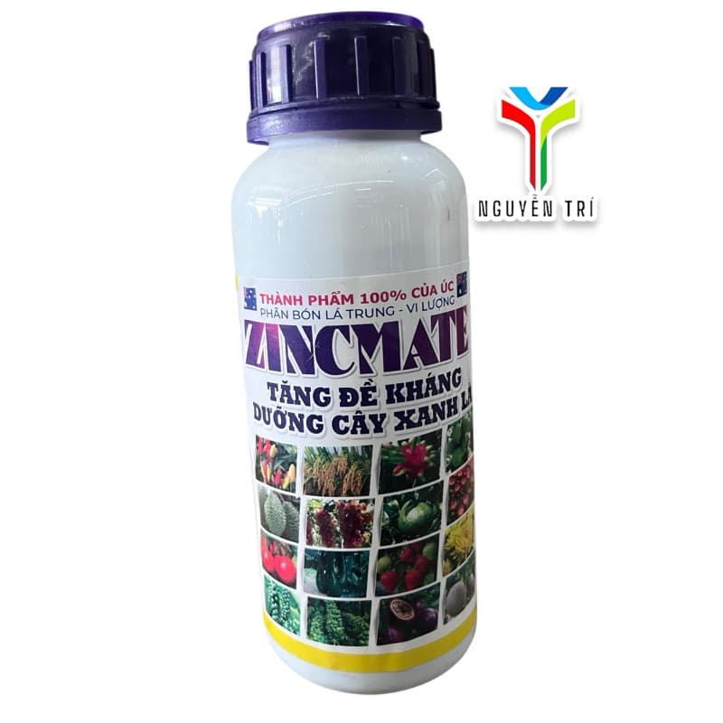 ZINCMATE 0.5L – Cung Cấp Kẽm & Lưu Huỳnh Giúp Tăng Enzyme, Diệp Lục, Đạm Cây Trồng