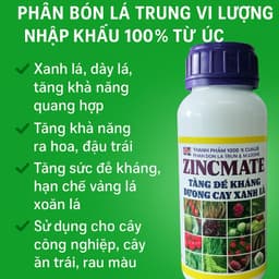 ZINCMATE 0.5L – Cung Cấp Kẽm & Lưu Huỳnh Giúp Tăng Enzyme, Diệp Lục, Đạm Cây Trồng 4