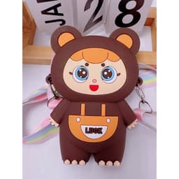 [Mới] Túi xách silicon đeo chéo cho bé đựng lì xì hình bé ba baby three 4