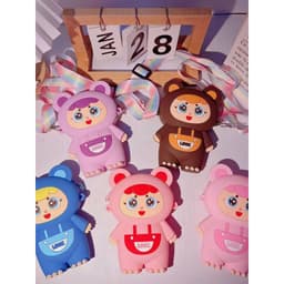 [Mới] Túi xách silicon đeo chéo cho bé đựng lì xì hình bé ba baby three 6