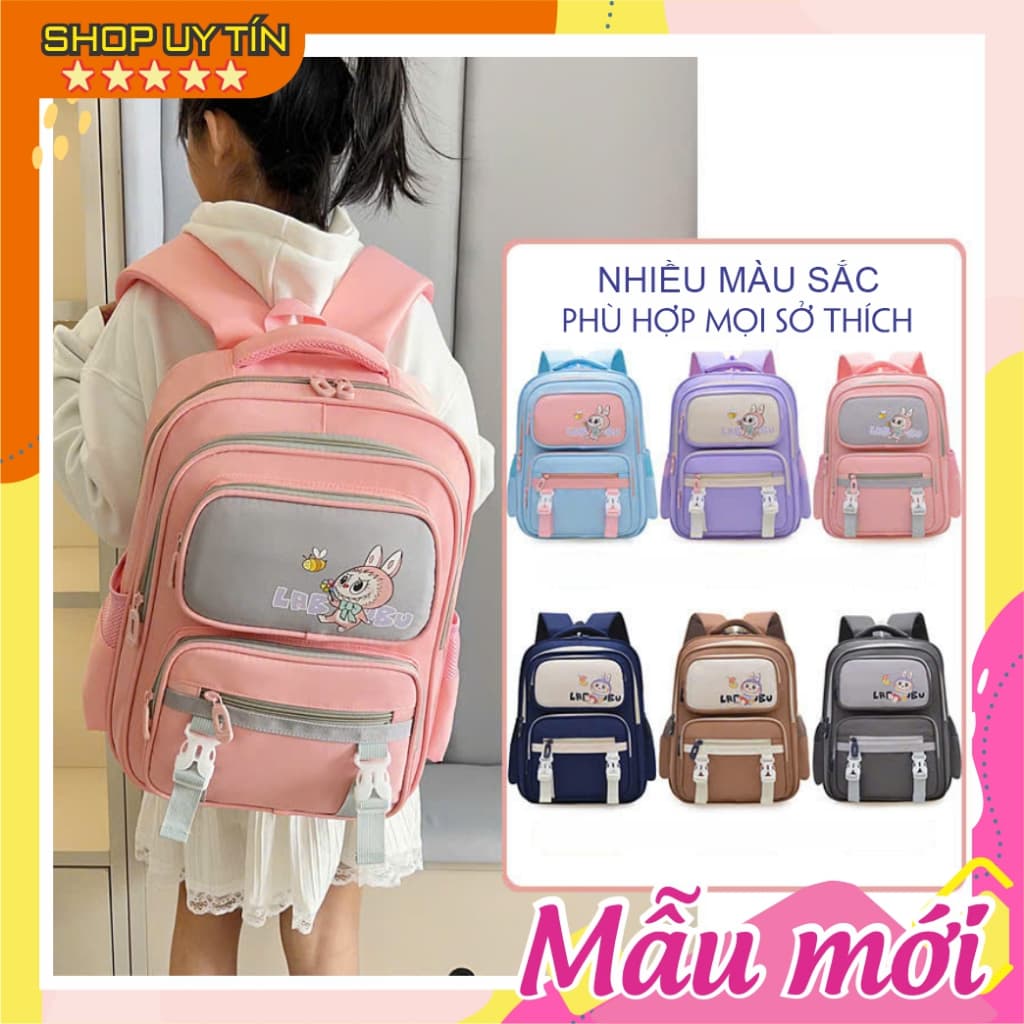 [HÀNG LOẠI 1] Balo chống gù siêu nhẹ cho học sinh cấp 1 cấp 2 ba lô cặp labu..buuu