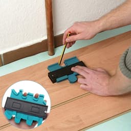 Thước định hình, sao chép hình dạng, thước đo lấy góc đường viền, thước đo đa góc cao cấp, Màu đỏ - Loại 25cm 9