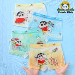 Combo 4 quần sịp đùi dạng lưới họa tiết Người Nhện dễ thương quần lót bé trai thoáng khí chất thun lạnh Cherikids 5