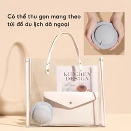 Gối Kẹp Cổ Bơm Hơi Du Lịch Dã Ngoại Gối Ngủ Văn Phòng Chữ U Chống Mỏi Vai Gáy Gấp Gọn Tiện Lợi 7