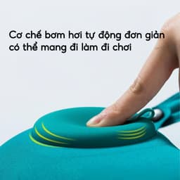 Gối Kẹp Cổ Bơm Hơi Du Lịch Dã Ngoại Gối Ngủ Văn Phòng Chữ U Chống Mỏi Vai Gáy Gấp Gọn Tiện Lợi 2