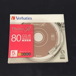 CD trắng VERBATIM - Phôi CD-R ghi nhạc 700MB + Vỏ Phono 2