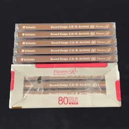 CD trắng VERBATIM - Phôi CD-R ghi nhạc 700MB + Vỏ Phono 6