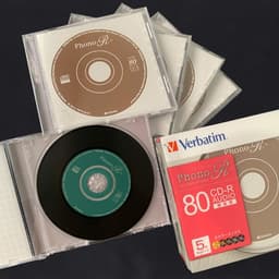 CD trắng VERBATIM - Phôi CD-R ghi nhạc 700MB + Vỏ Phono 1