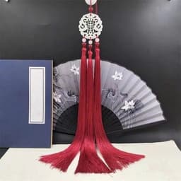 Tua Rua Treo Phong Thủy Chữ Phước Giả Ngọc 3 Đuôi - Khánh Treo Cổ Phong Thả Ba Tua Trang Trí Nhà Cửa, Xe Hơi, Quà Tặng 4
