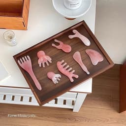 ComBo 8 Dụng cụ mát xa da mặt Máy mát xa đầu chống lão hóa để thư giãn nâng và săn chắc da Lý tưởng tiện lỢI NHÀ TH 2