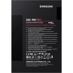 Ổ cứng SSD Samsung 990 PRO  New 100% seal PCIe Gen 4.0 x4 NVMe V-NAND M.2 2280 (MZ-V9P1T0BW) BH 12 3