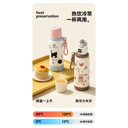 BÌNH GIỮ NHIỆT BLACK CAT INOX 316 CAO CẤP – 2 PHONG CÁCH UỐNG CÓ QUAI XÁCH TIỆN LỢI – DUNG TÍCH 550ML / 750ML 2