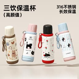 BÌNH GIỮ NHIỆT BLACK CAT INOX 316 CAO CẤP – 2 PHONG CÁCH UỐNG CÓ QUAI XÁCH TIỆN LỢI – DUNG TÍCH 550ML / 750ML 9